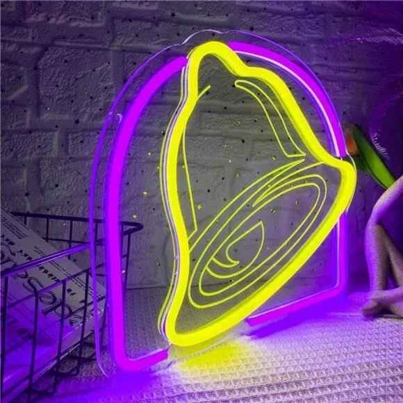 Taco Bell LED Neon Light Food Sign Room Decor Mexican Restaurant Foodie Tacos NW